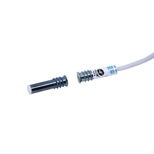 MC 272 Alarmtech MC 272 Contact magnétique haute sécurité en métal pour montage encastré, alternatif NO/NF, câble 2m, NF&A2P Type 3